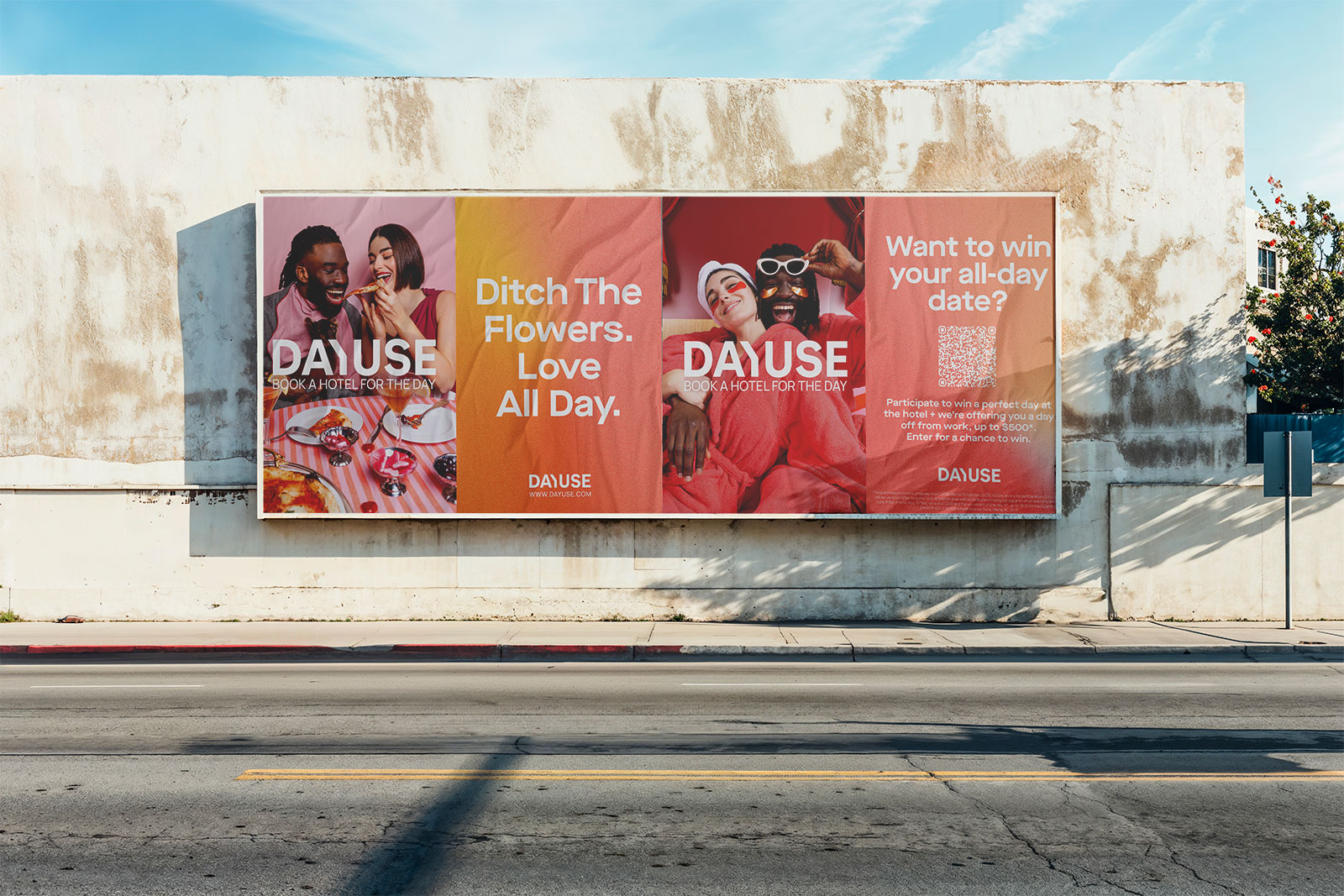 Wheatpasting Austin - street poster campaign for DayUse